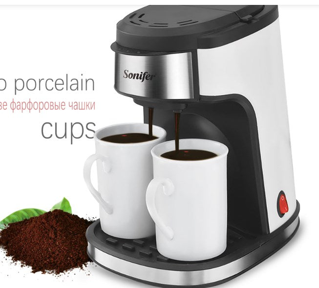 Compact Home Coffee Grinder in Black Stainless Steel