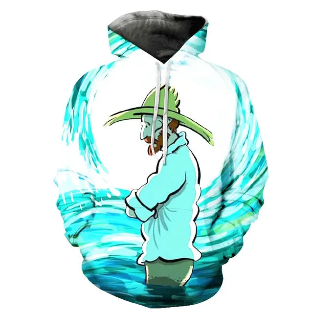 3D Night Vision Men's Hoodie Pullover (4XL)