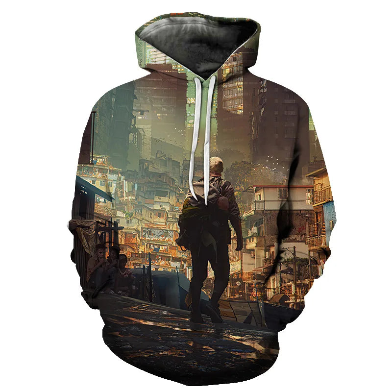 3D Night Vision Men's Hoodie Pullover (4XL)