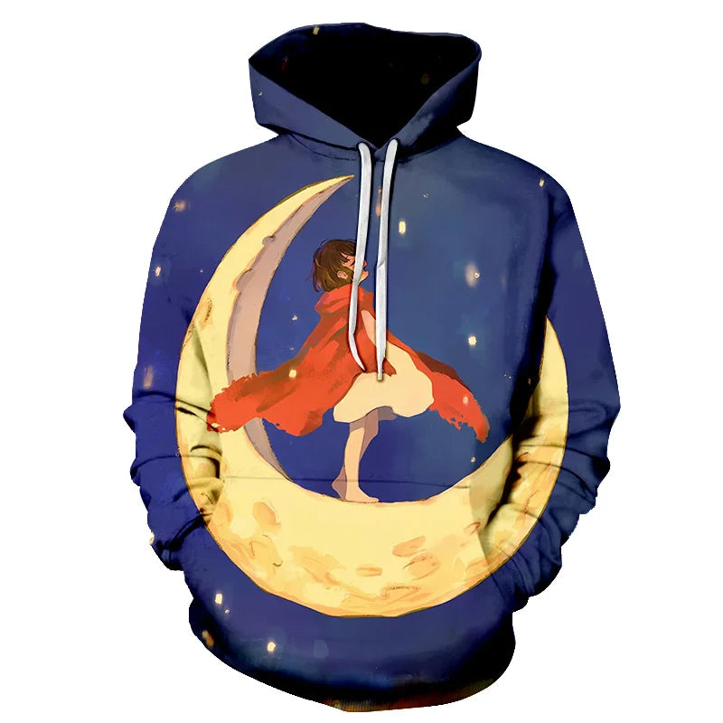 3D Night Vision Men's Hoodie Pullover (4XL)