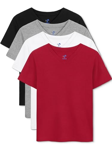 Vibe 4 Pack V-Neck Boys Tees