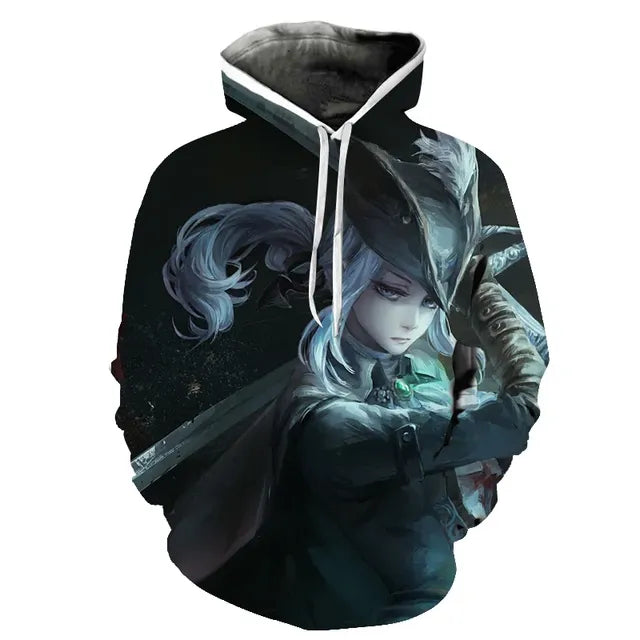 3D Night Vision Men's Hoodie Pullover (4XL)