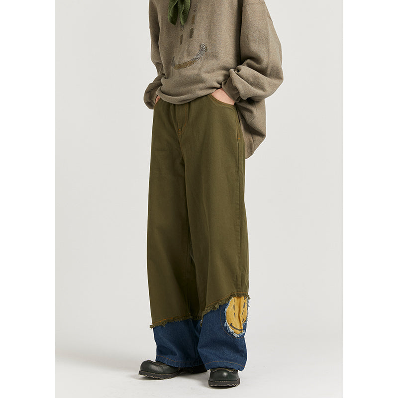 Retro Patchwork Denim for Men