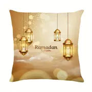 Golden Moon Light Throw Pillow Cover for Sofa & Chair