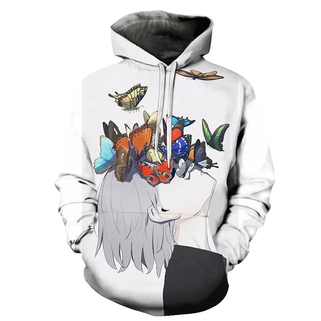 3D Night Vision Men's Hoodie Pullover (4XL)