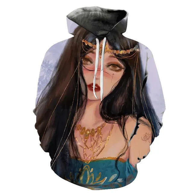 3D Night Vision Men's Hoodie Pullover (4XL)